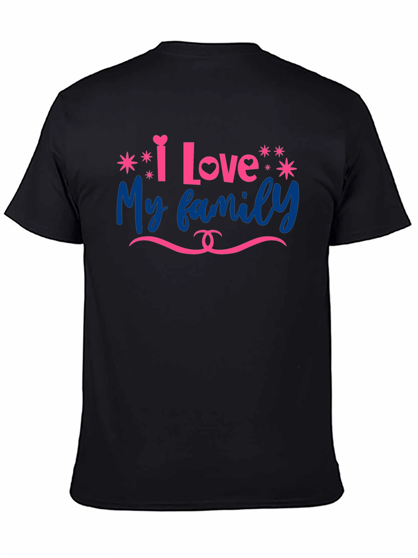 Camiseta Negra Amo a Mi Familia