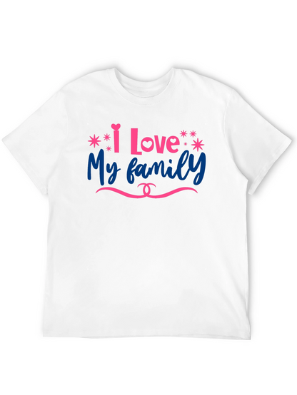 Camiseta Negra Amo a Mi Familia