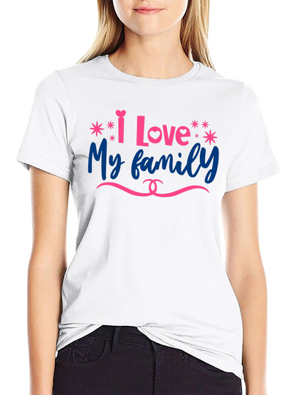 Camiseta Negra Amo a Mi Familia