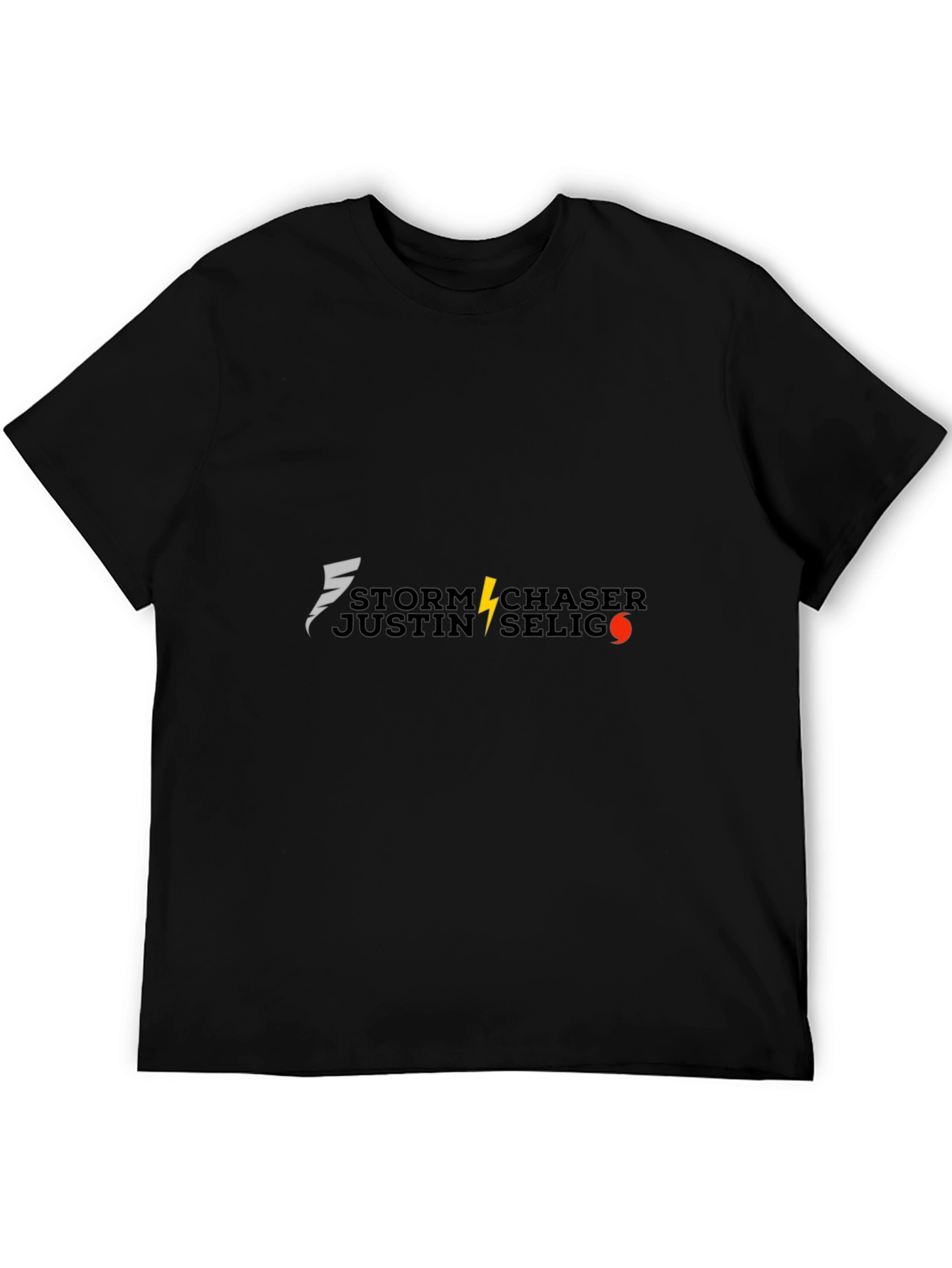 Camiseta Negra Storm Chaser Justin Selig