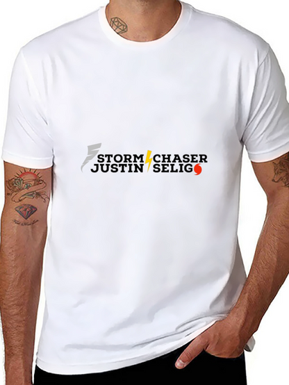 Camiseta Negra Storm Chaser Justin Selig