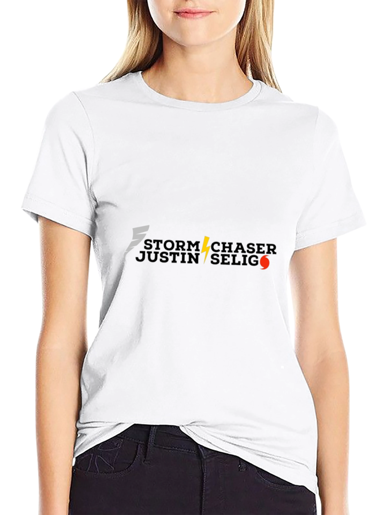 Camiseta Negra Storm Chaser Justin Selig