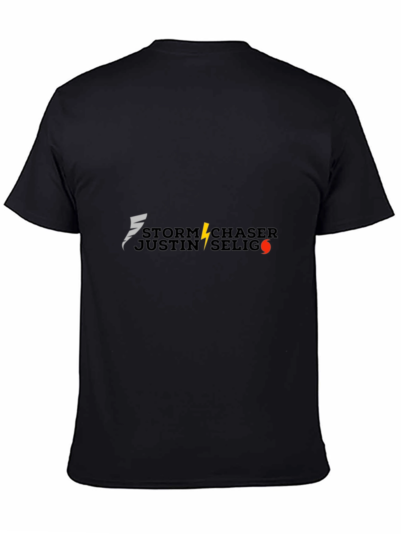 Camiseta Negra Storm Chaser Justin Selig
