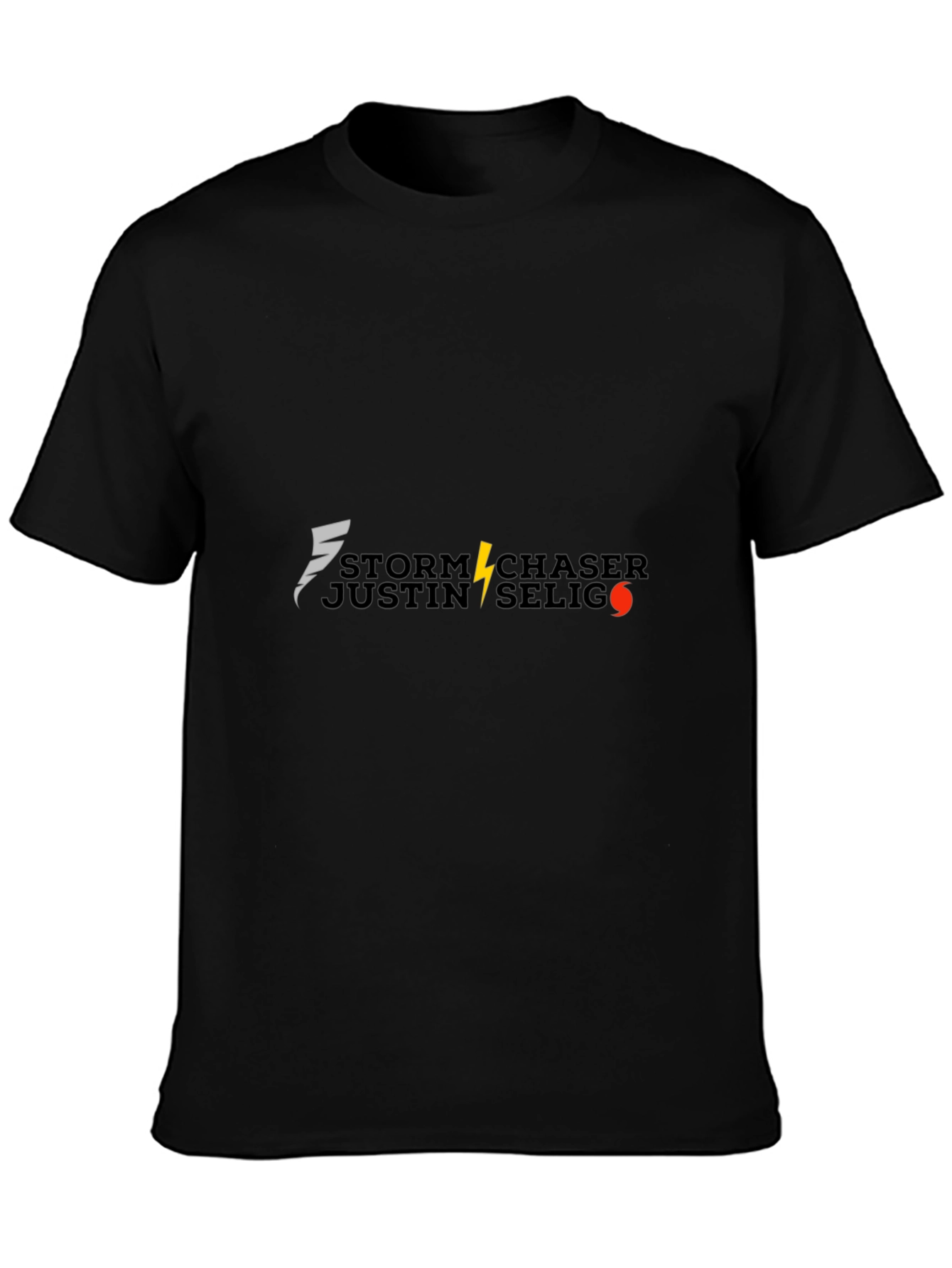 Camiseta Negra Storm Chaser Justin Selig