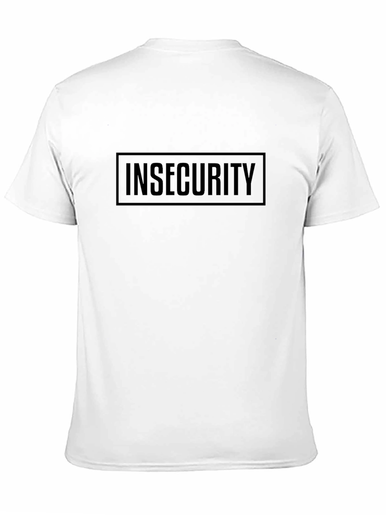 Camiseta Negra Insecurity - Estilo Único y Discreto