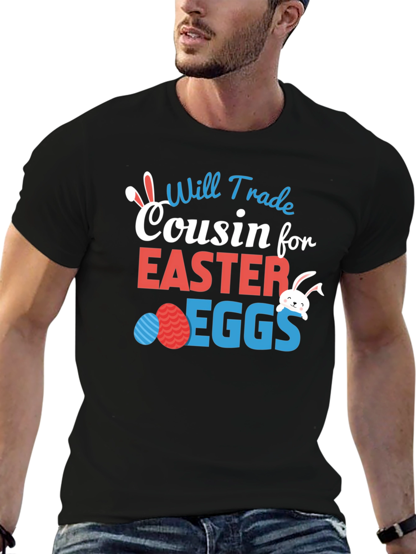 Camiseta divertida de Pascua: Cousin for Easter Eggs