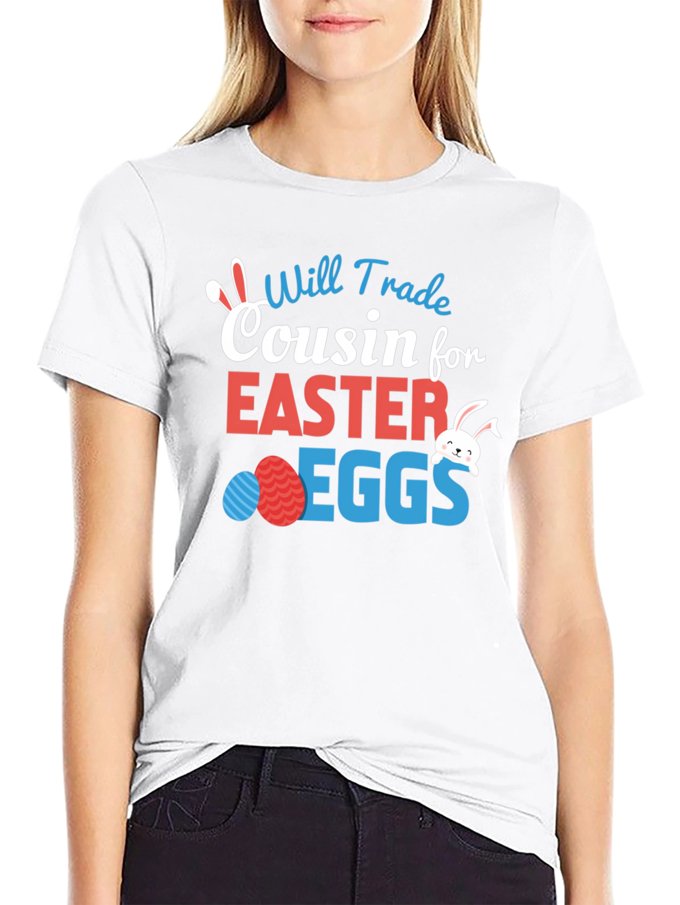 Camiseta divertida de Pascua: Cousin for Easter Eggs