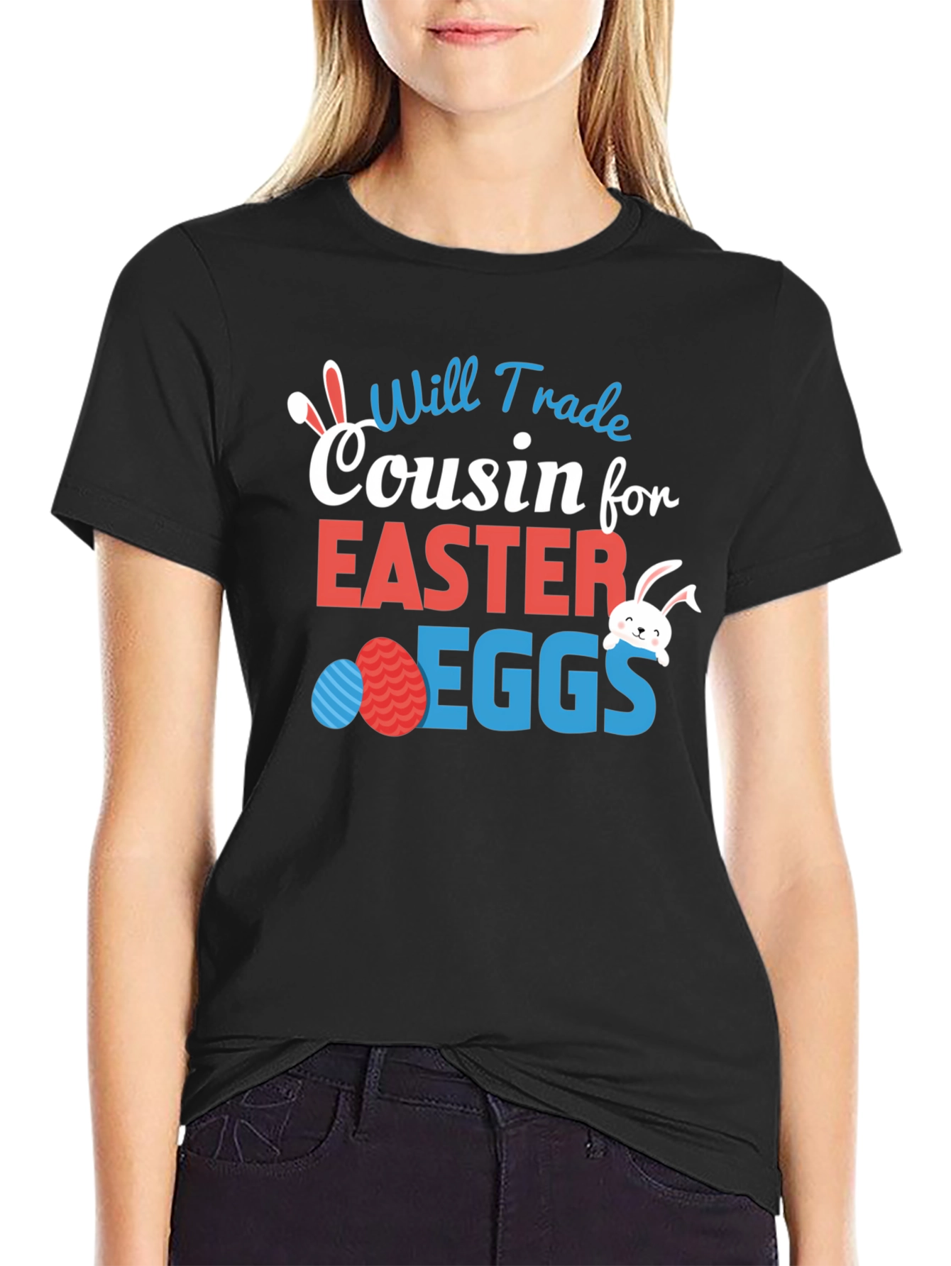 Camiseta divertida de Pascua: Cousin for Easter Eggs