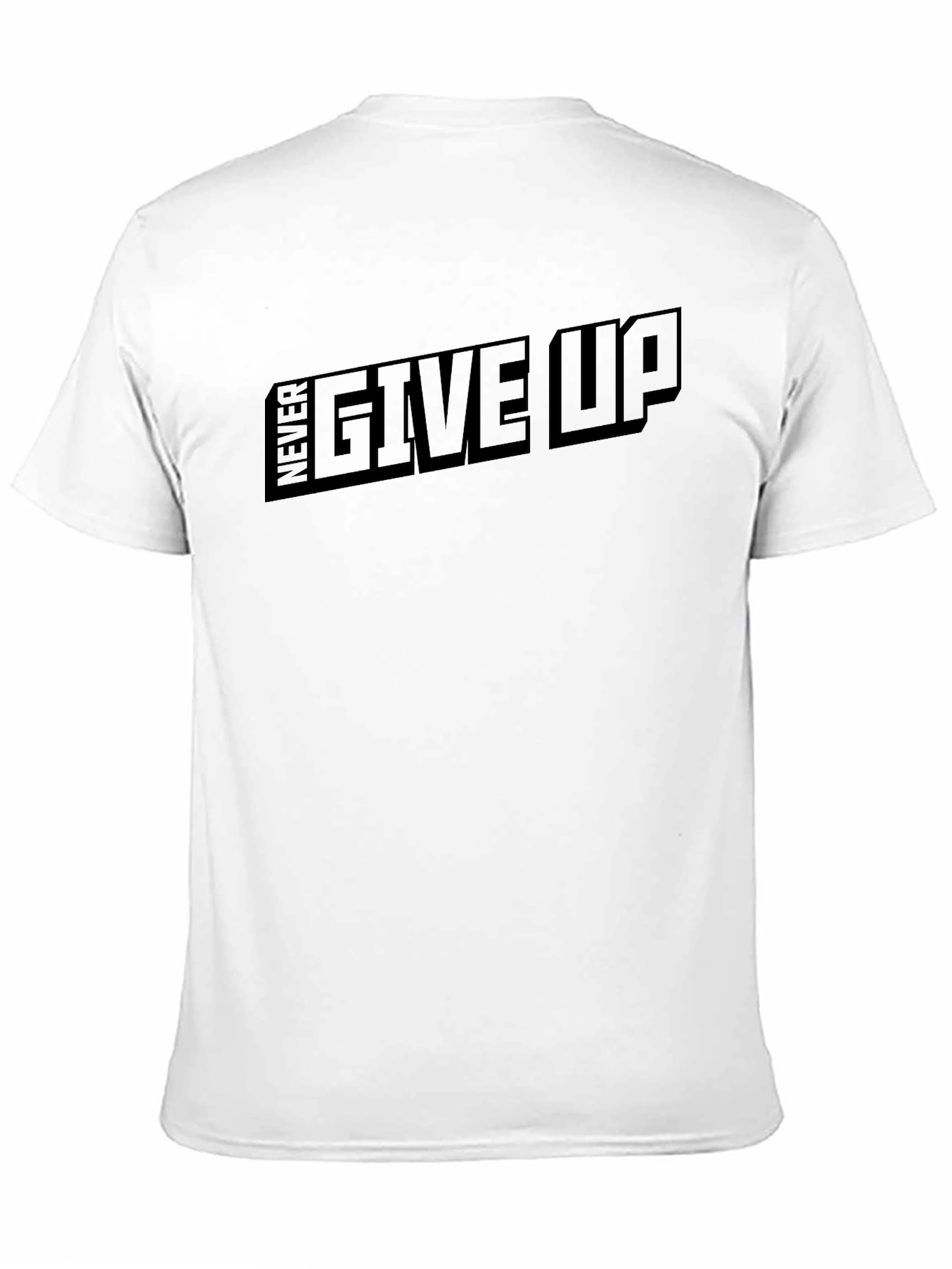 Camiseta Negra Never Give Up