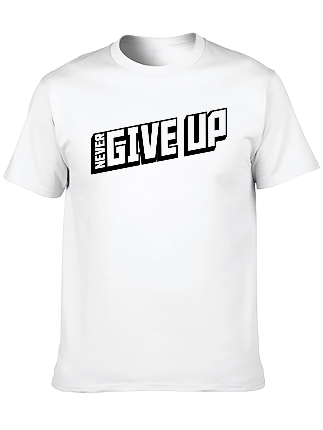 Camiseta Negra Never Give Up