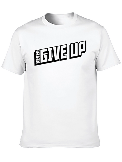 Camiseta Negra Never Give Up