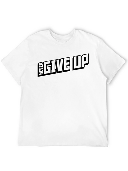 Camiseta Negra Never Give Up