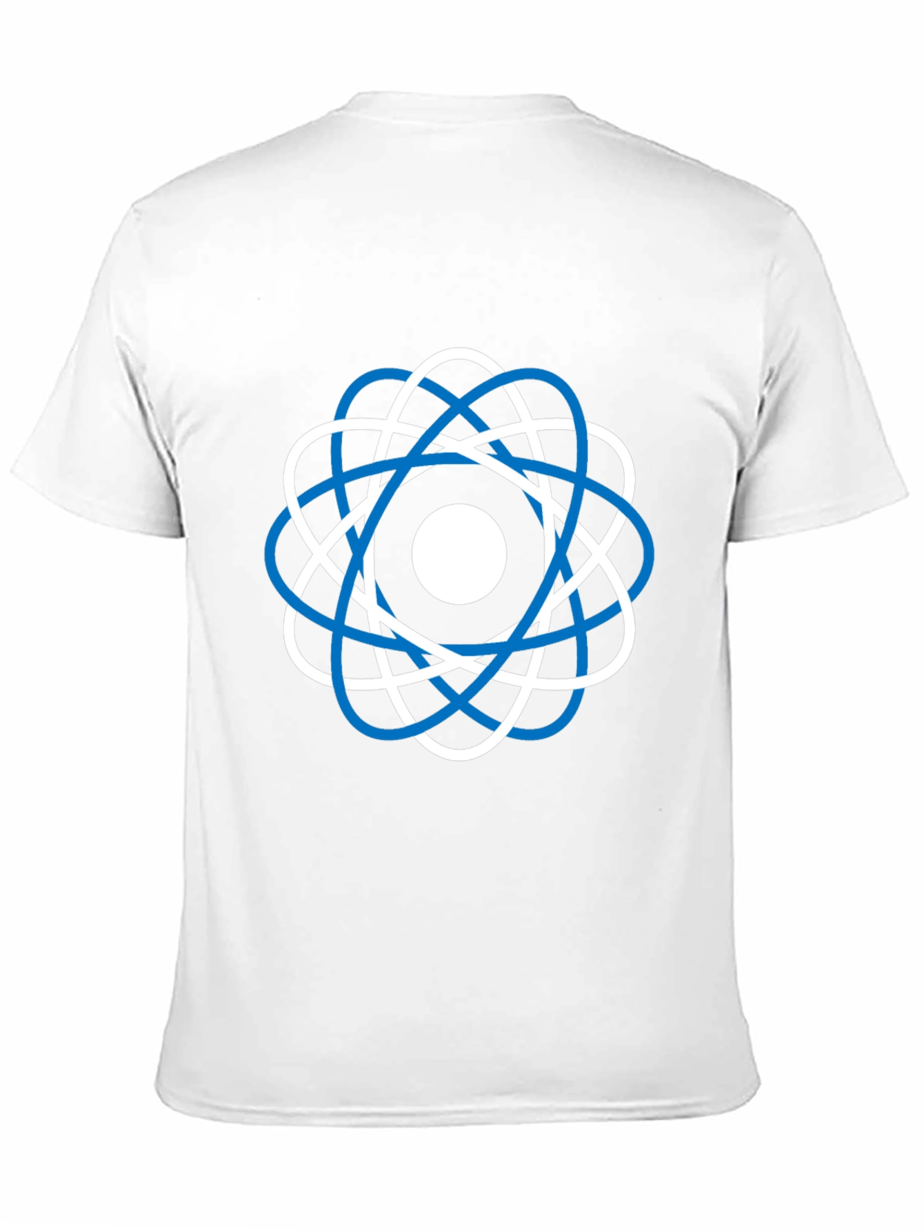 Camiseta Negra Diseño Atómico Moderno
