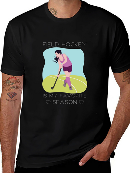 Camiseta Negra Field Hockey is My Favorite Season