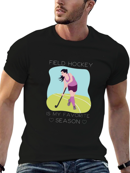 Camiseta Negra Field Hockey is My Favorite Season