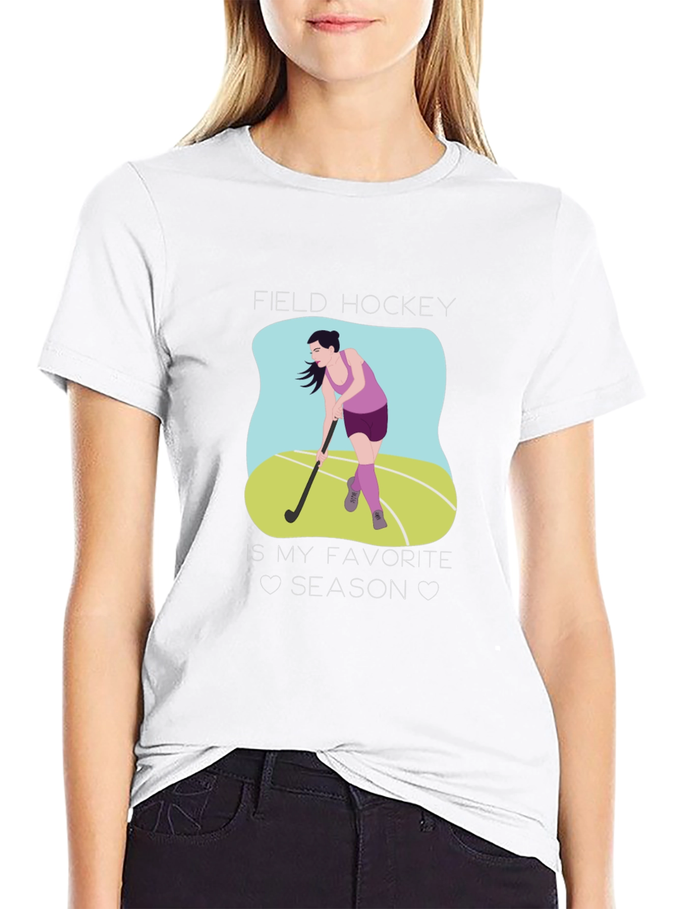 Camiseta Negra Field Hockey is My Favorite Season