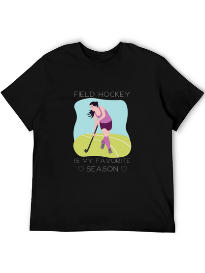 Camiseta Negra Field Hockey is My Favorite Season