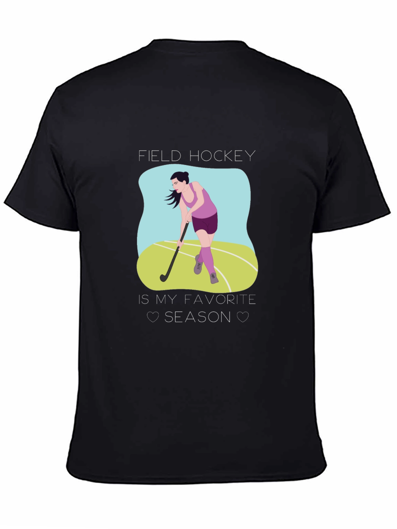 Camiseta Negra Field Hockey is My Favorite Season