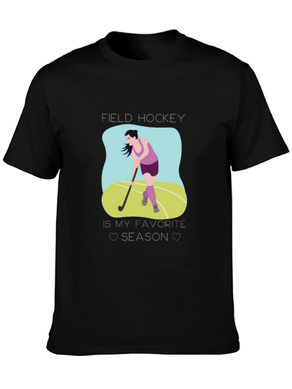 Camiseta Negra Field Hockey is My Favorite Season