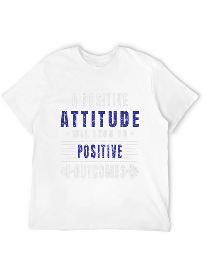 Camiseta Negra: Actitud Positiva Resultados Positivos