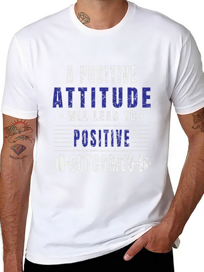 Camiseta Negra: Actitud Positiva Resultados Positivos