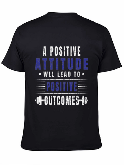 Camiseta Negra: Actitud Positiva Resultados Positivos
