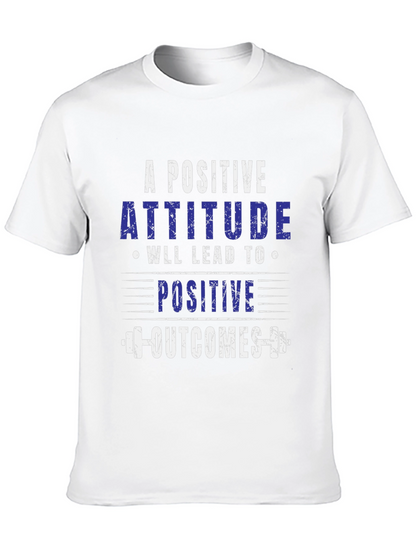 Camiseta Negra: Actitud Positiva Resultados Positivos