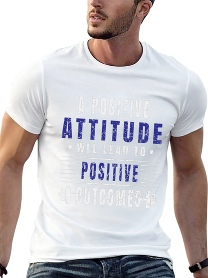 Camiseta Negra: Actitud Positiva Resultados Positivos