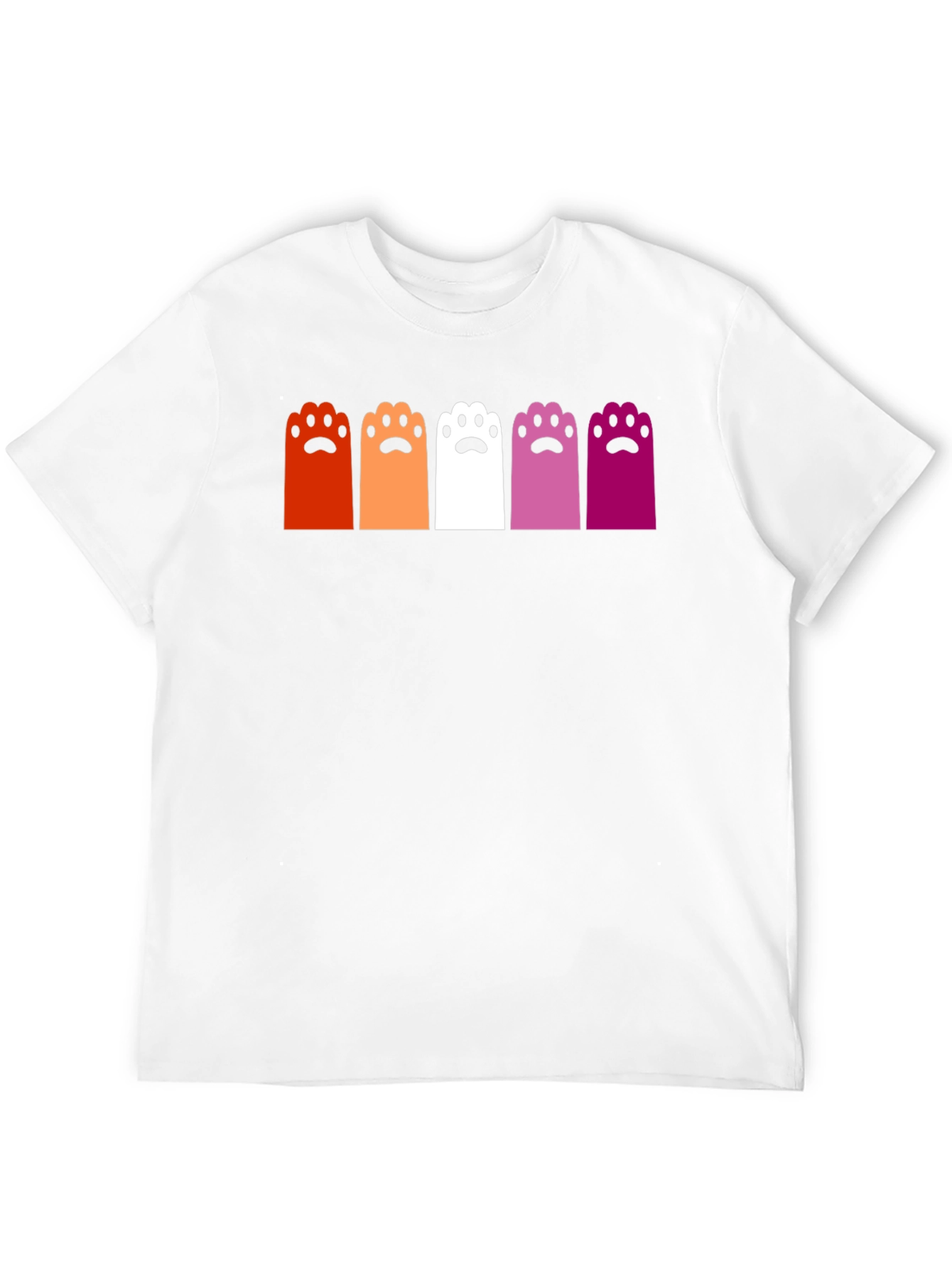 Camiseta Negra con Patas de Gato Lesbianas