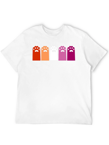 Camiseta Negra con Patas de Gato Lesbianas