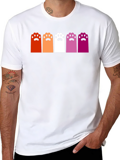 Camiseta Negra con Patas de Gato Lesbianas