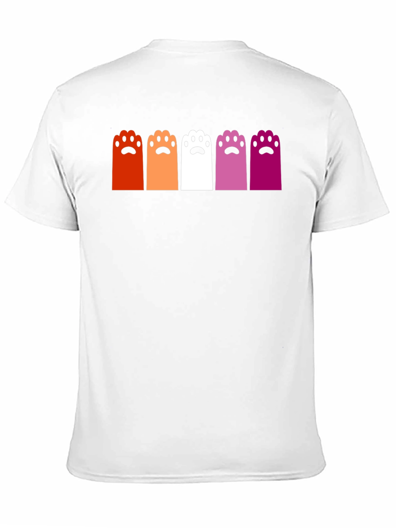 Camiseta Negra con Patas de Gato Lesbianas