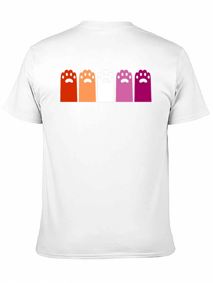 Camiseta Negra con Patas de Gato Lesbianas