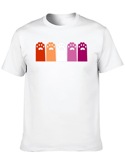Camiseta Negra con Patas de Gato Lesbianas