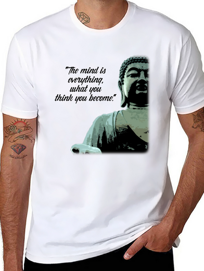 Camiseta Negra Buda: La Mente es Todo