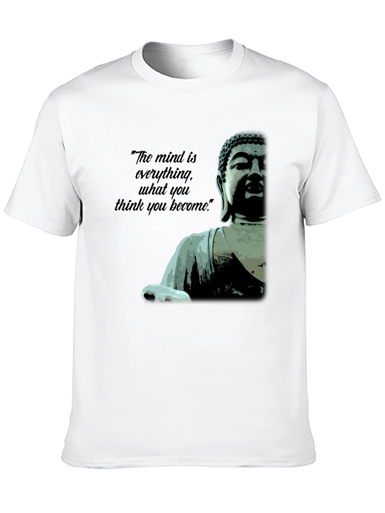 Camiseta Negra Buda: La Mente es Todo