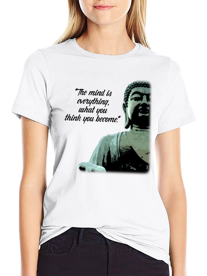 Camiseta Negra Buda: La Mente es Todo