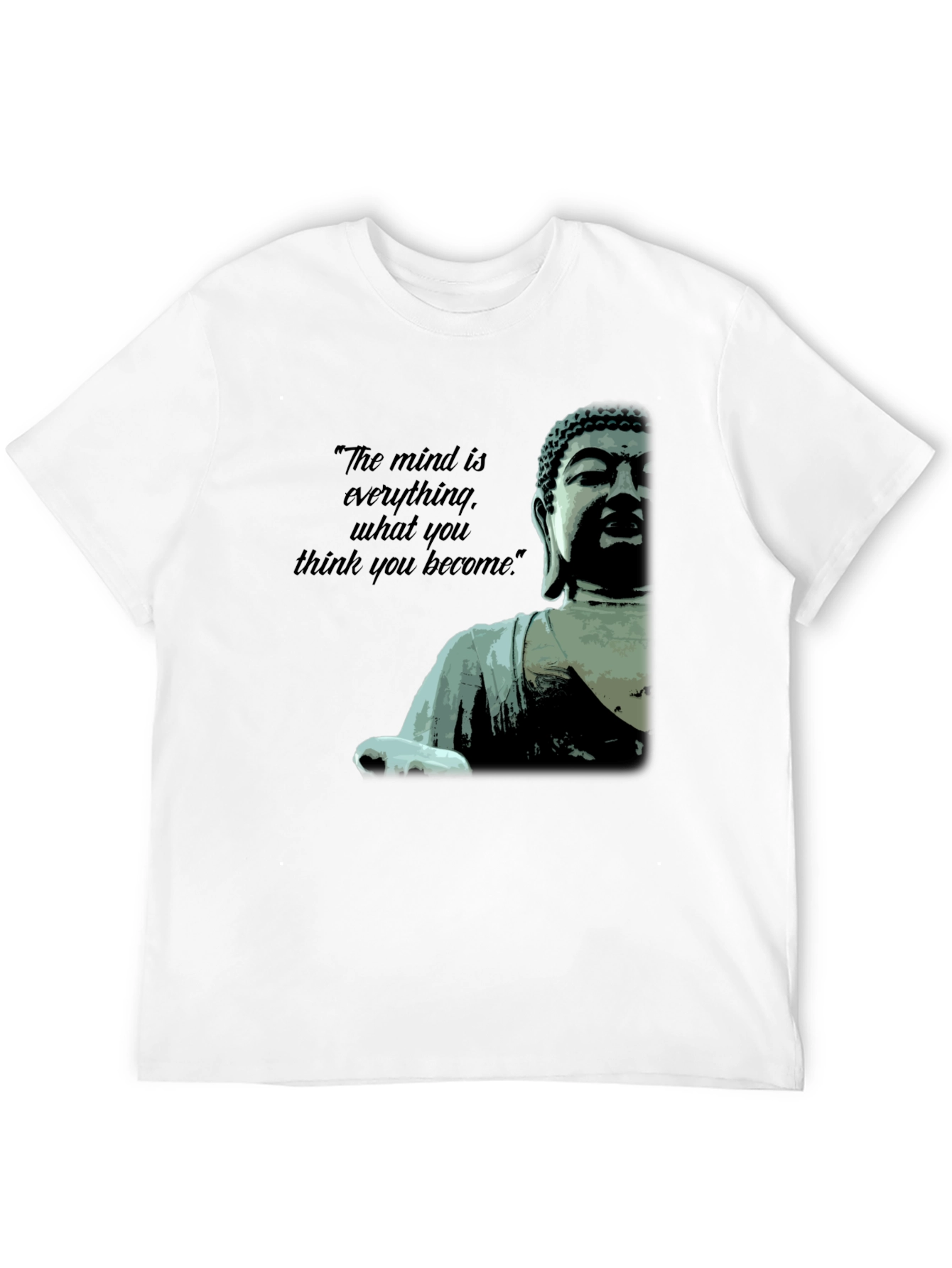 Camiseta Negra Buda: La Mente es Todo