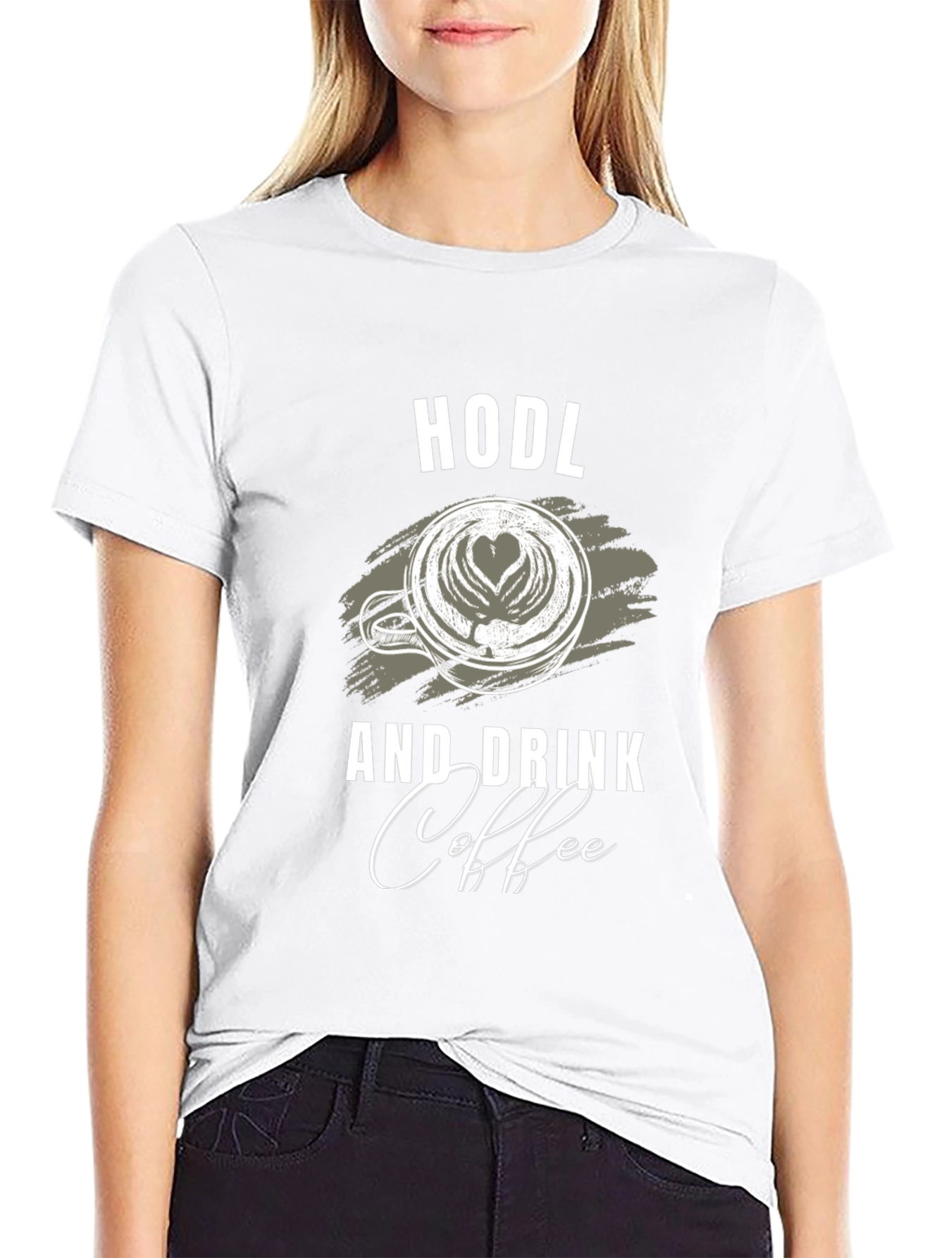 Camiseta Negra HODL y Coffee