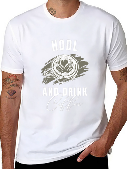 Camiseta Negra HODL y Coffee