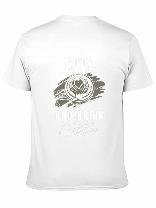 Camiseta Negra HODL y Coffee