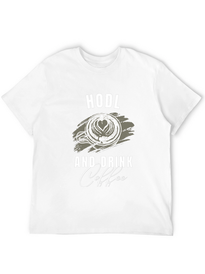 Camiseta Negra HODL y Coffee