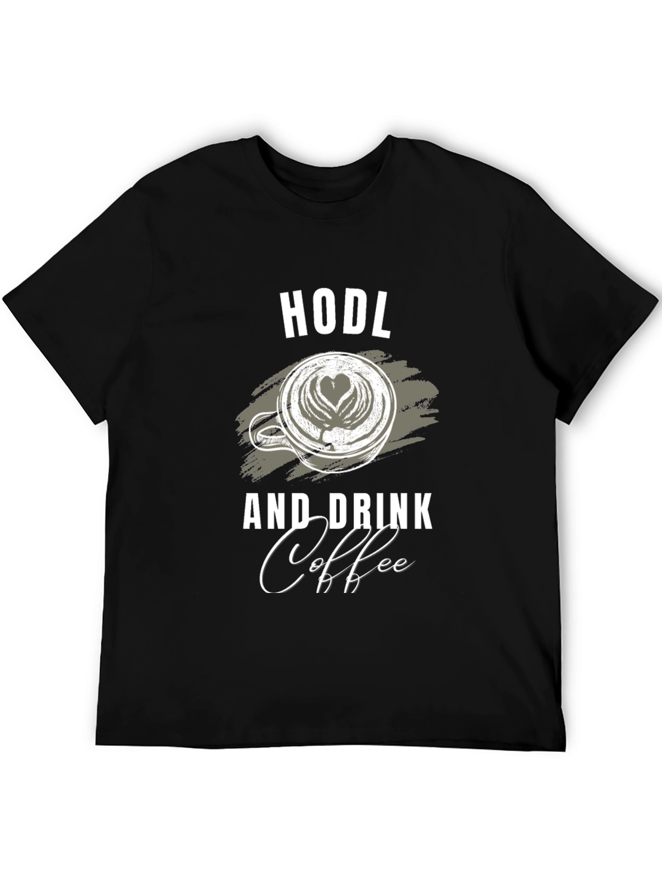 Camiseta Negra HODL y Coffee