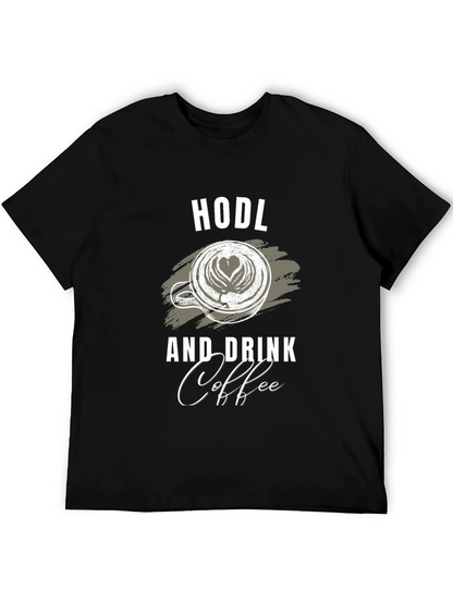 Camiseta Negra HODL y Coffee