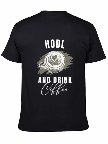 Camiseta Negra HODL y Coffee