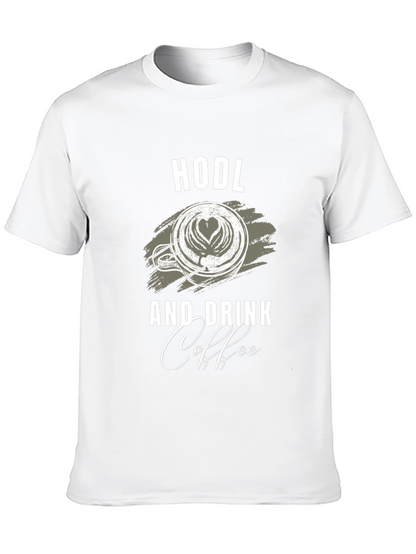 Camiseta Negra HODL y Coffee