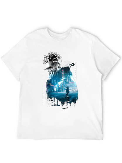 Camiseta Negra con Diseño Urbano Hell City