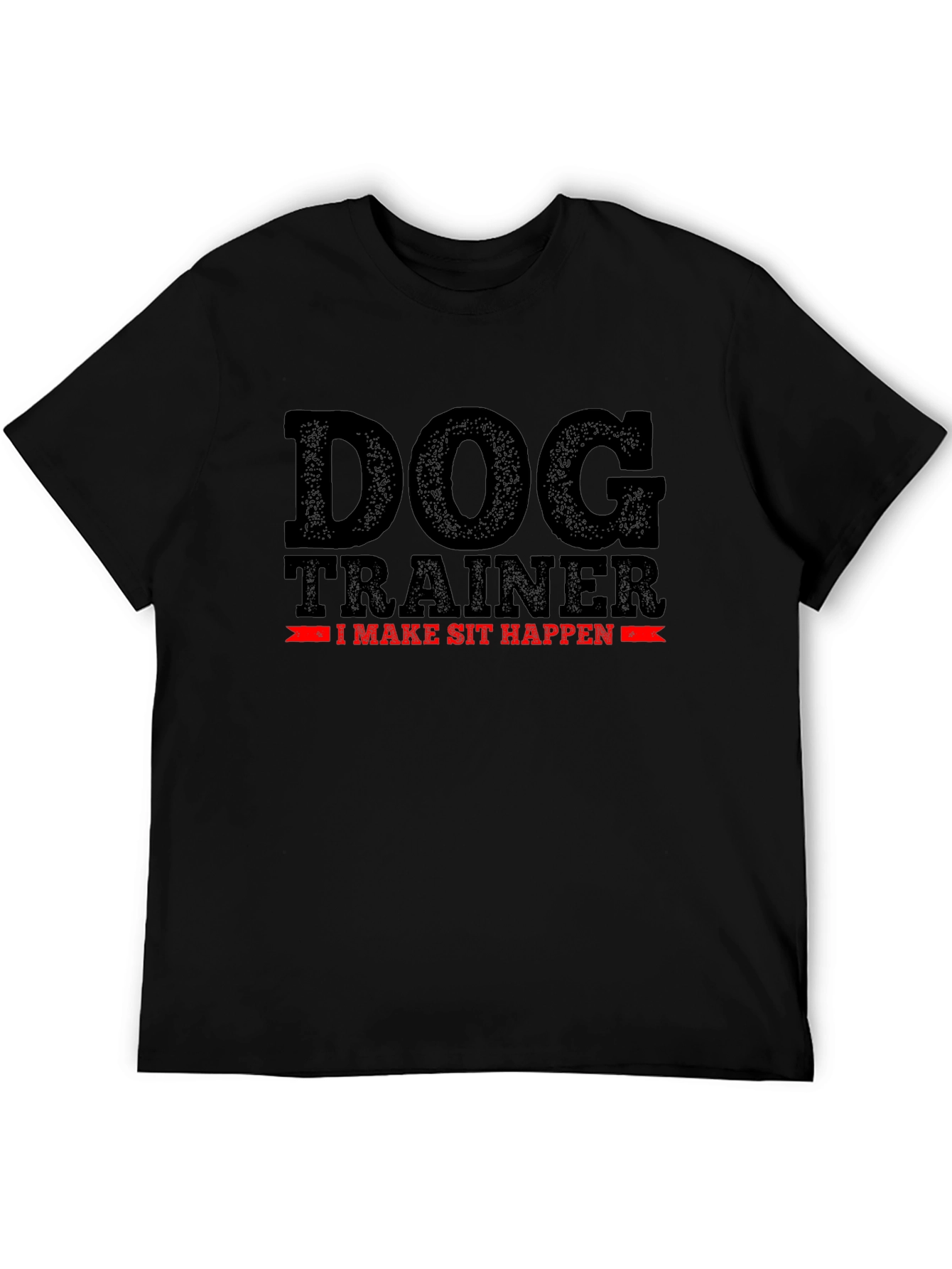 Camiseta Negra: Entrenador de Perros