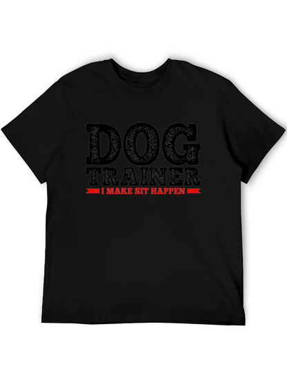 Camiseta Negra: Entrenador de Perros