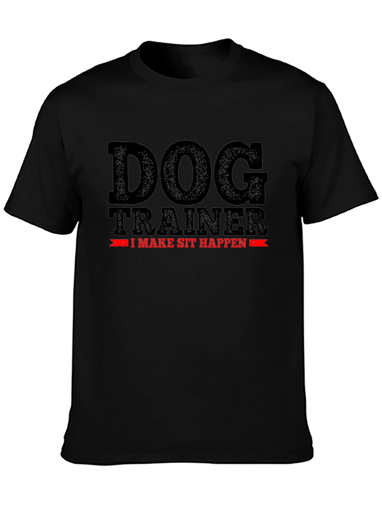 Camiseta Negra: Entrenador de Perros
